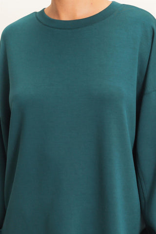 Women's Oversized Crew Neck Pullover Sweatshirt