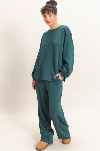 Women's Oversized Crew Neck Pullover Sweatshirt