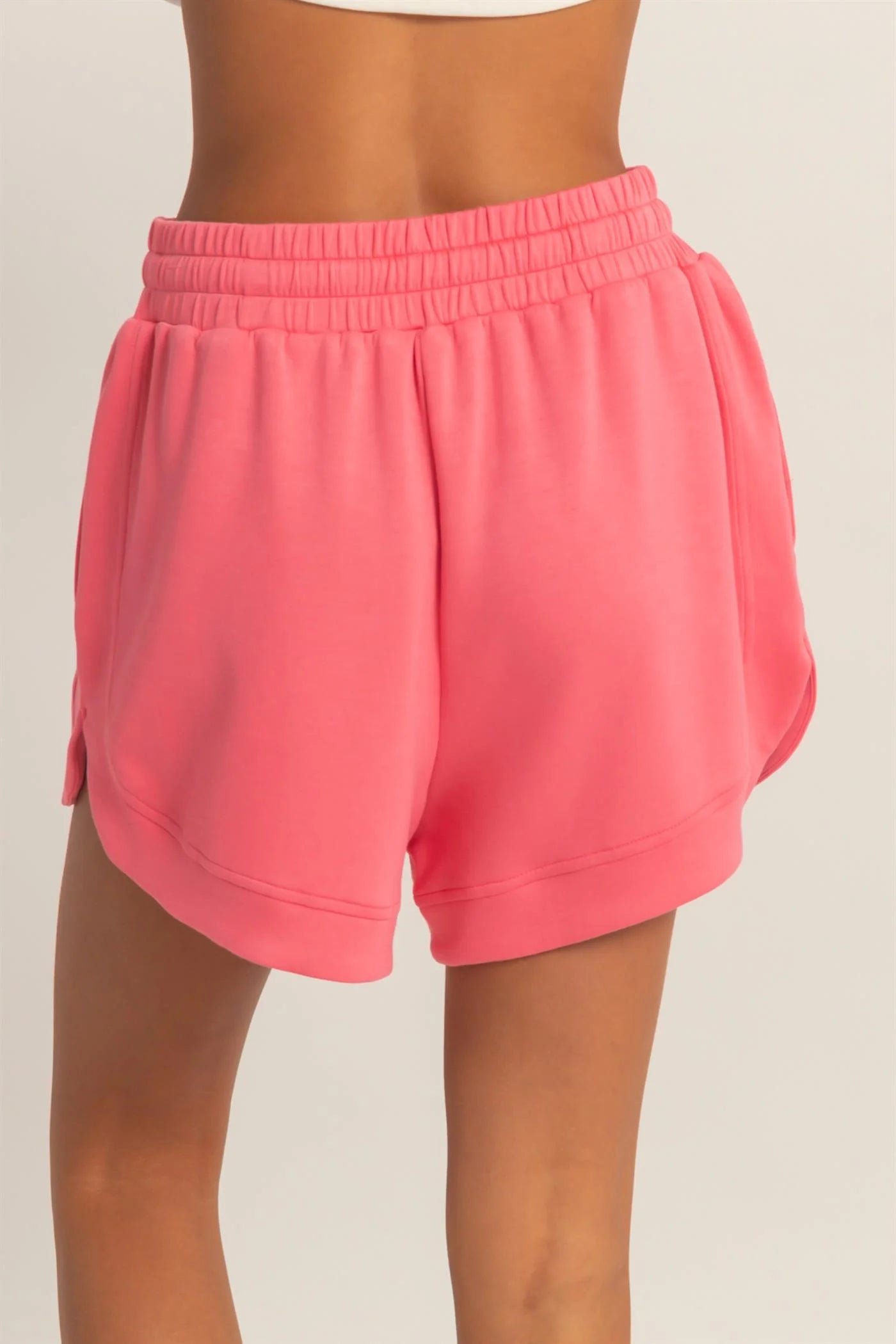 Elatsicized Waist Loose Shorts