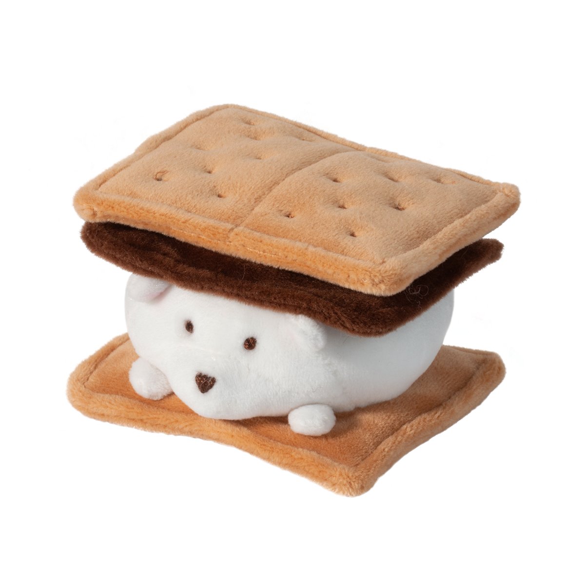 Douglas S’more Bear plush stuffed animal designed like a campfire s’more with graham crackers and chocolate
