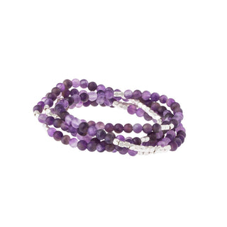 Scout Stone Wrap Amethyst Bracelet Necklace | Stone of Protection Gemstone Wrap