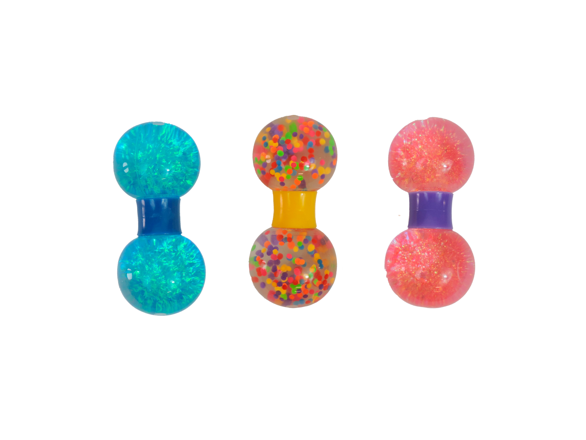 Sensory Lab Squeez-E Swirl sensory fidget toys with glitter and bead-filled squeeze motion for kids ages 3 and up