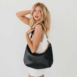 Sienna Slouchy Woven Shoulder Bag