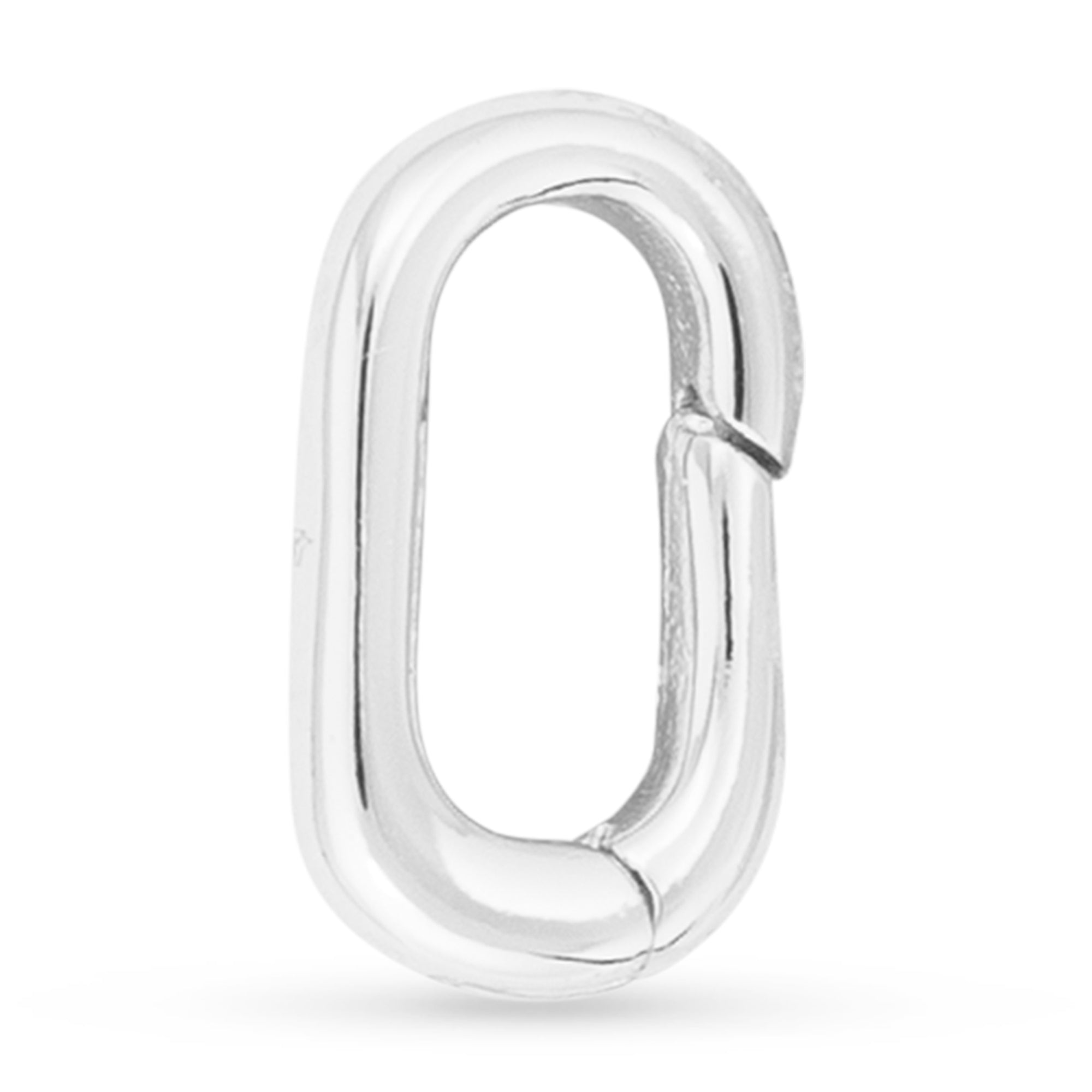 Sterling silver dipped set of 2 small charm clasps for Add-A-Charm necklaces and bracelets