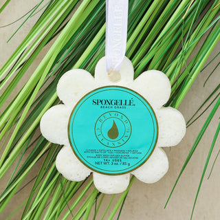 Spongellé Beach Grass wild flower body wash infused buffer exfoliating bath sponge