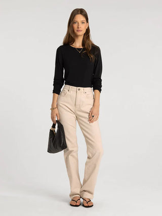 Stacy Top | Long Sleeve Crew Neck