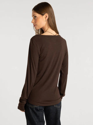 Stacy Top | Long Sleeve Crew Neck
