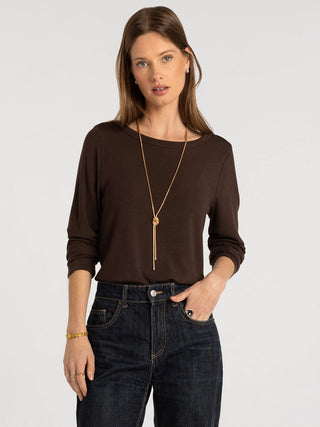 Stacy Top | Long Sleeve Crew Neck