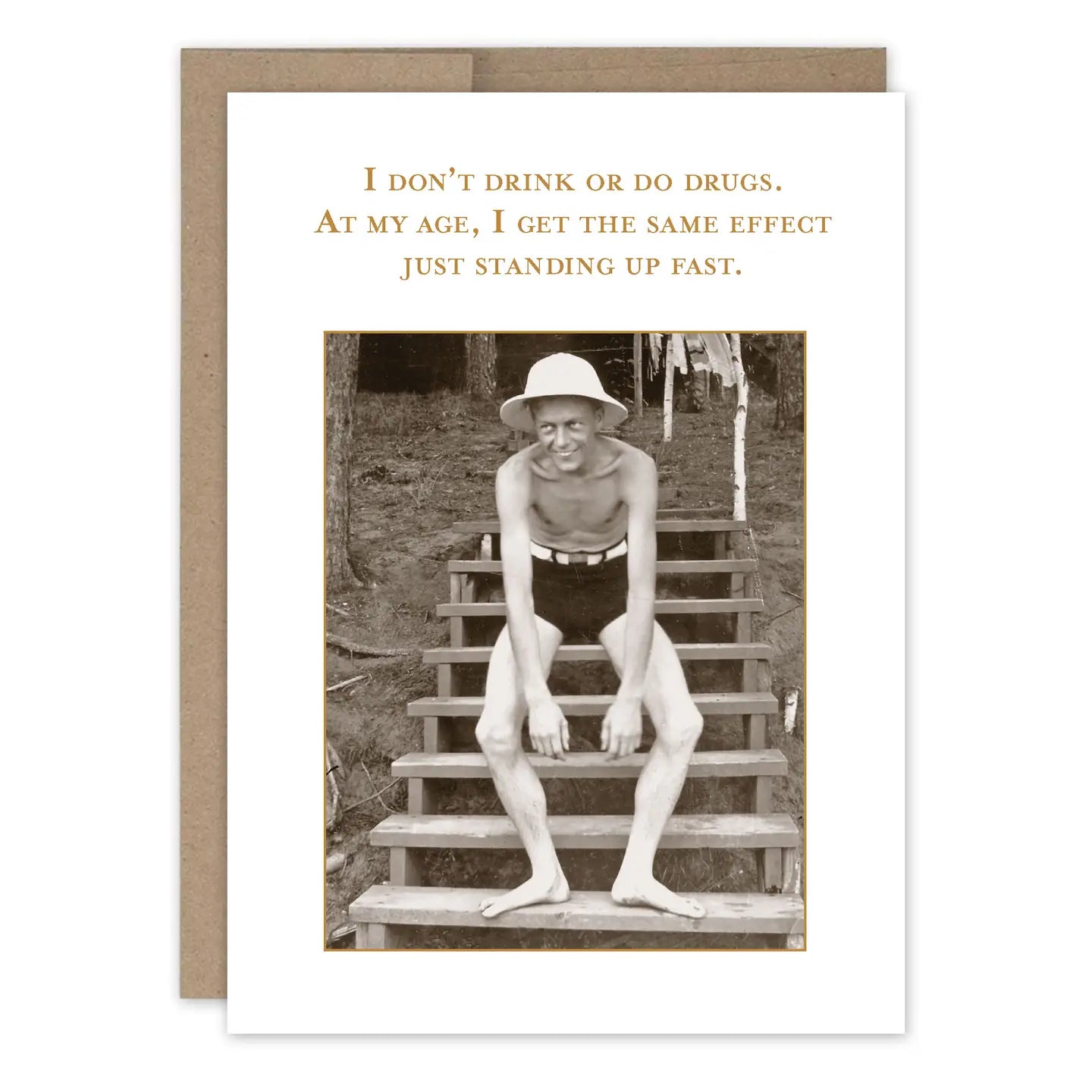 Standing Up Fast Birthday Card