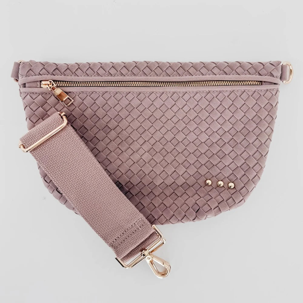 Suede Westlyn Woven Bum Bag