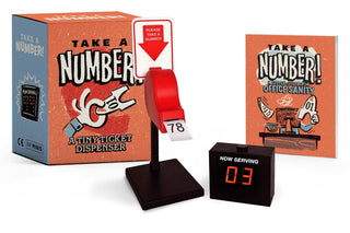 mini take a number office desk gift with ticket dispenser and digital display