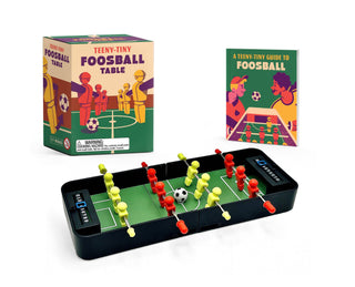 mini foosball table desktop game with players and score counters