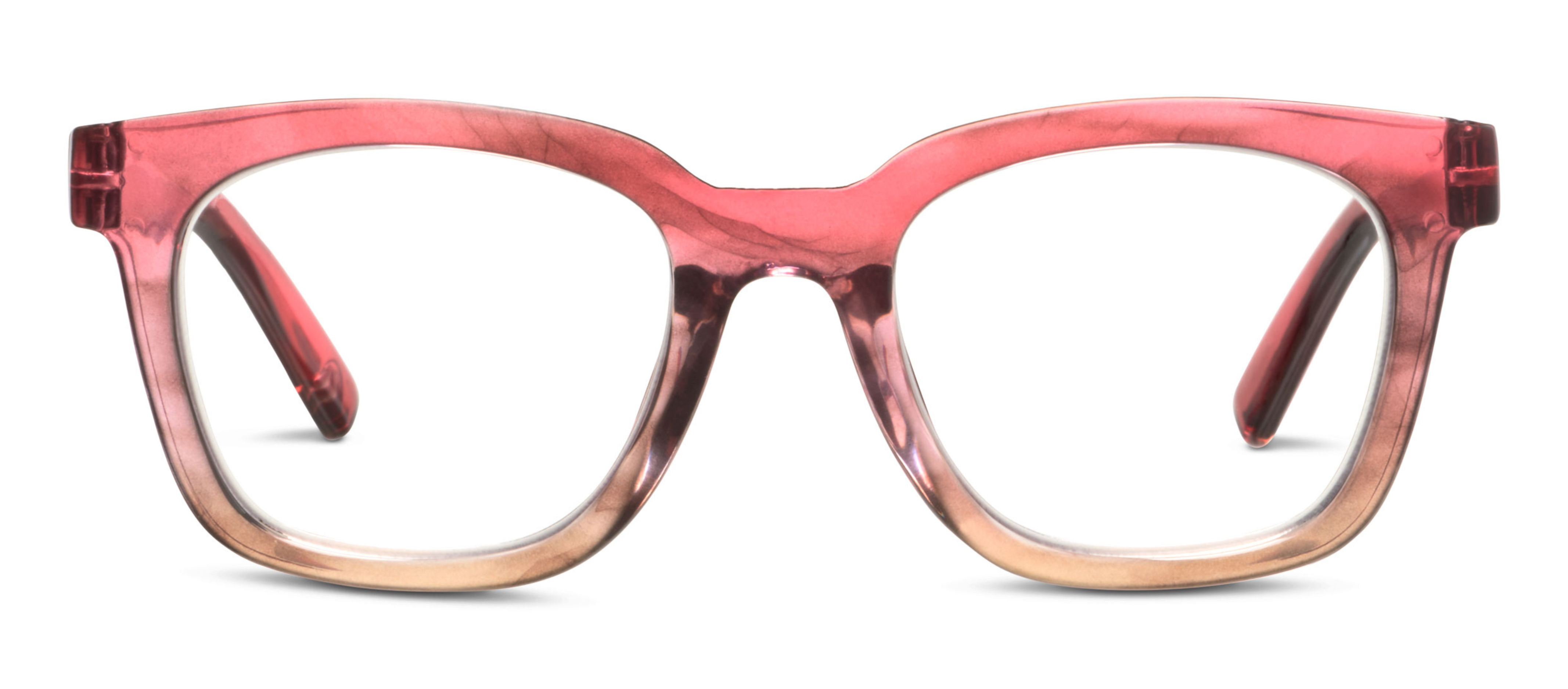 Peepers To The Max Progressive Blue Light Glasses – Rose Ombre Horn
