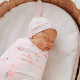 Adelia Copper Pearl Top Knot Hat