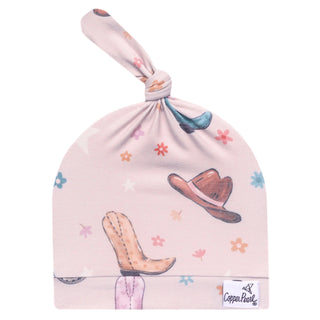Cheyenne Copper Pearl Top Knot Hat