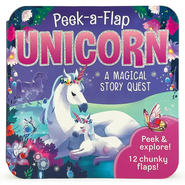 Peek A Flap Unicorn Board Book