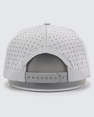 Waggle perforated snapback hat back adjustable closure