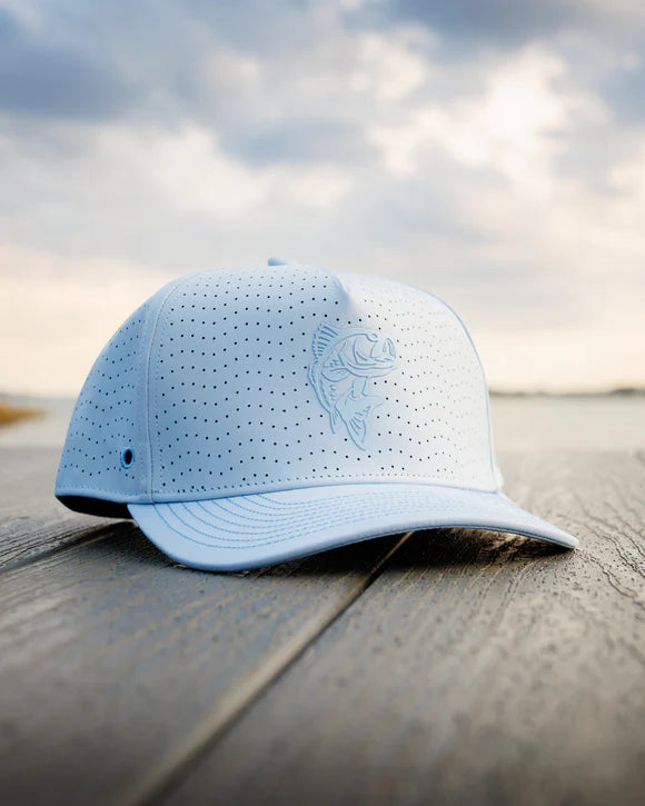 light blue Waggle water resistant golf hat with perforated panels