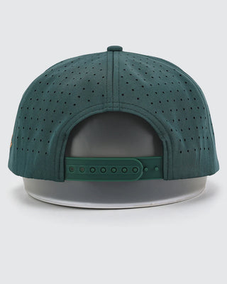 Waggle perforated snapback hat back adjustable closure