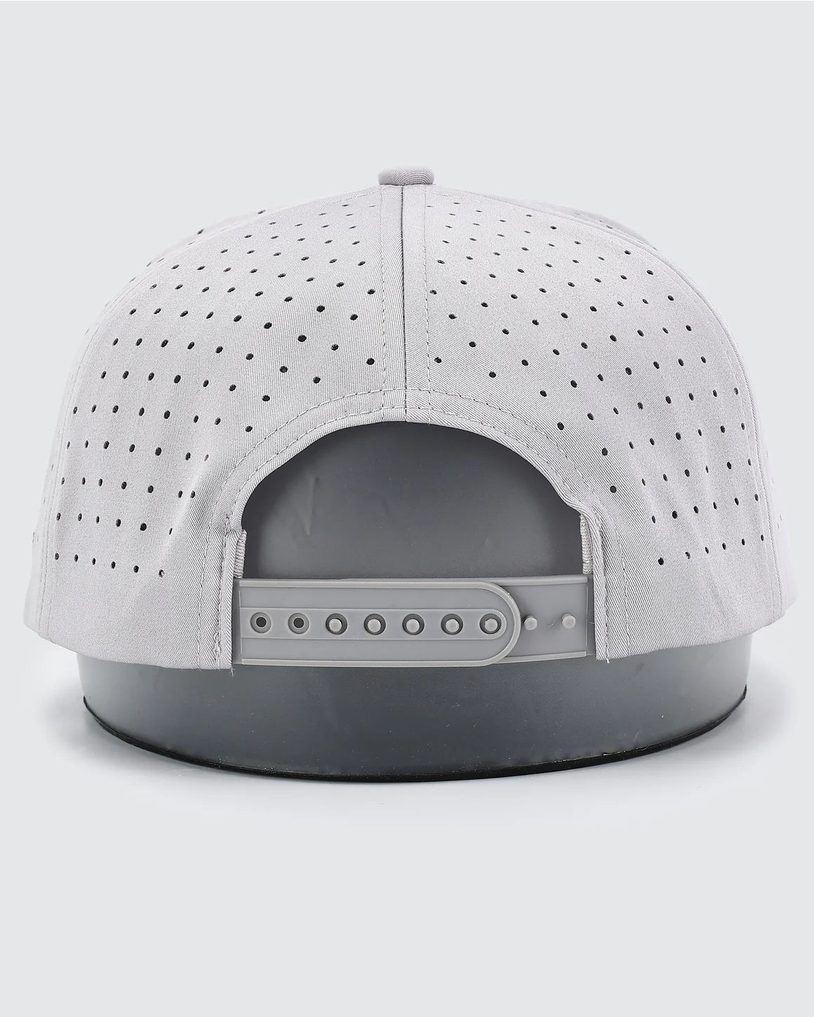 Waggle perforated snapback hat back adjustable closure