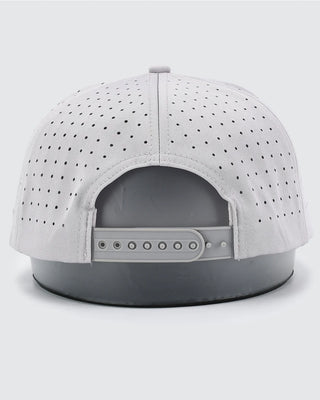 Waggle perforated snapback hat back adjustable closure