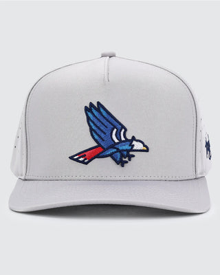 Waggle Patriot snapback hat with embroidered eagle logo