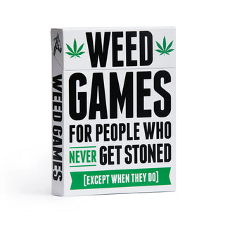 Weed Games adult party game box with 35 novelty games for groups