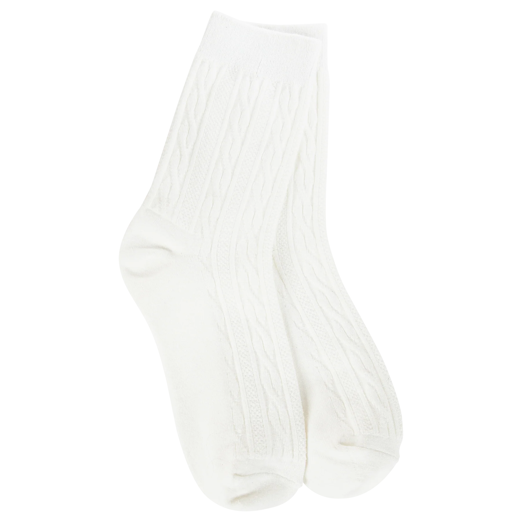 Women's Cloud cable knit mini crew socks featuring an ultra-soft lightweight design for everyday comfort and versatile style.