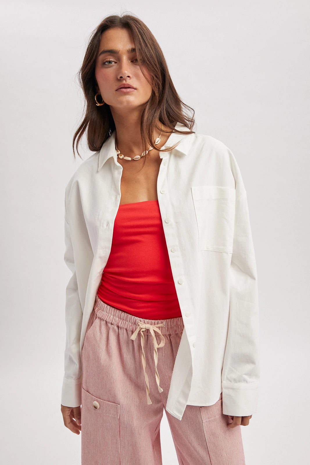 Collared Button-Up Shirt