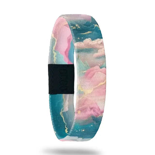 ZOX Feel It Heal It interactive bracelet with pastel artwork and inspirational healing message