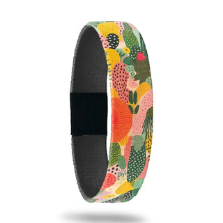 ZOX You Are Not Your Mistakes inspirational bracelet made from recycled water bottles with colorful floral artwork