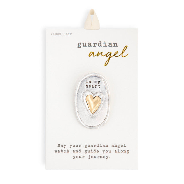 Guardian Angel Visor Clip - Heart