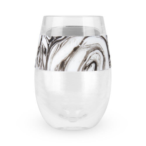 Wine Freeze Cooling Cup Black Swirl