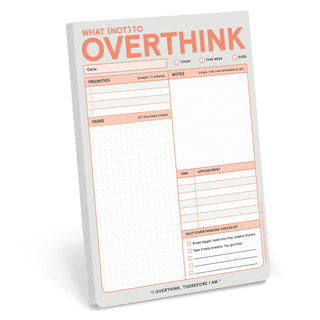What (Not) to Overthink Pad