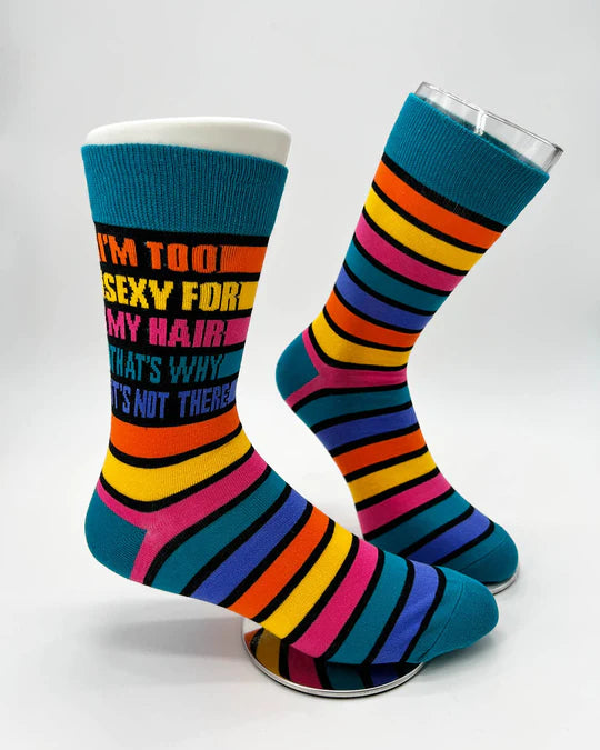 I'm Too Sexy for My Hair  Mens Crew Socks