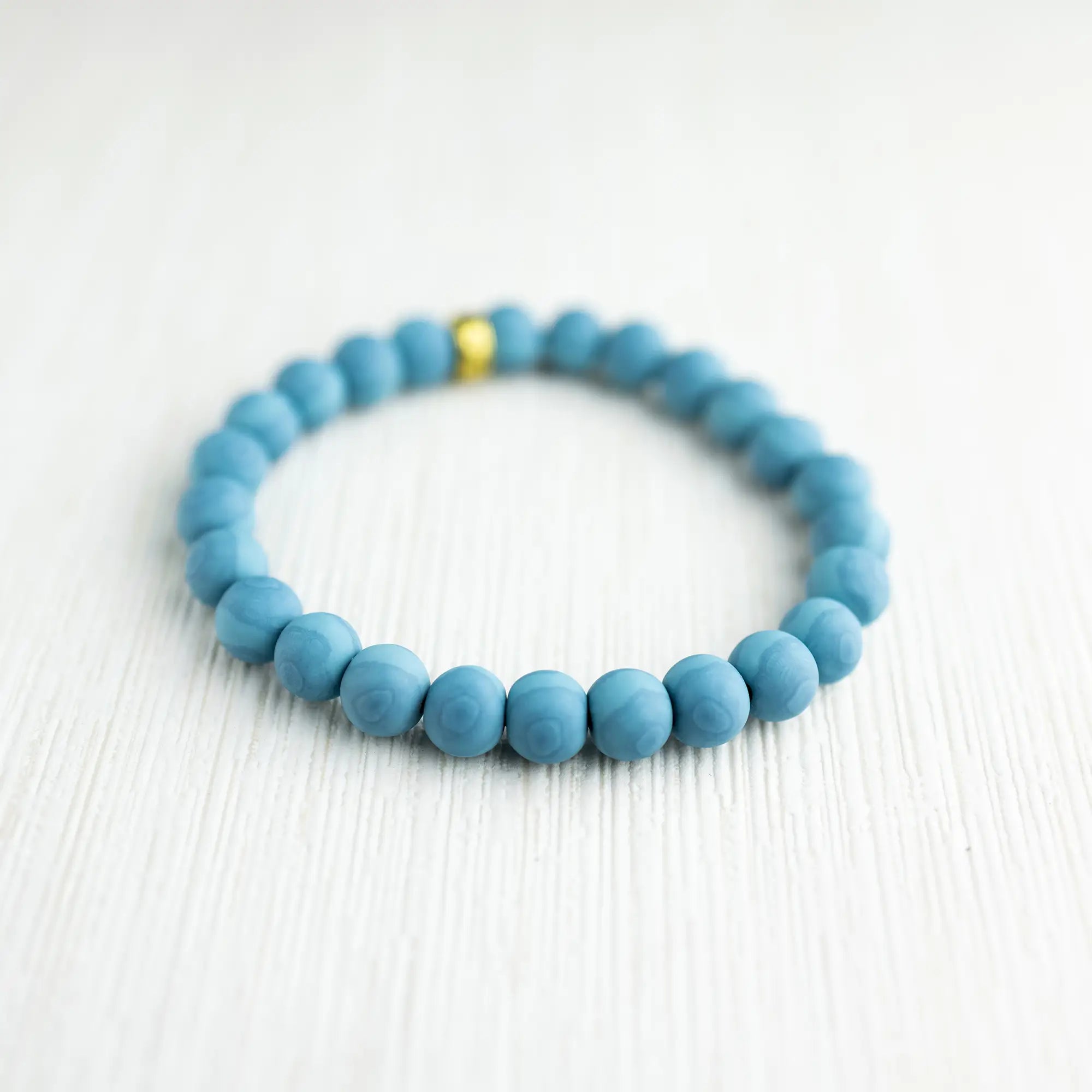 Clay Bead Stacking Bracelet Turquoise