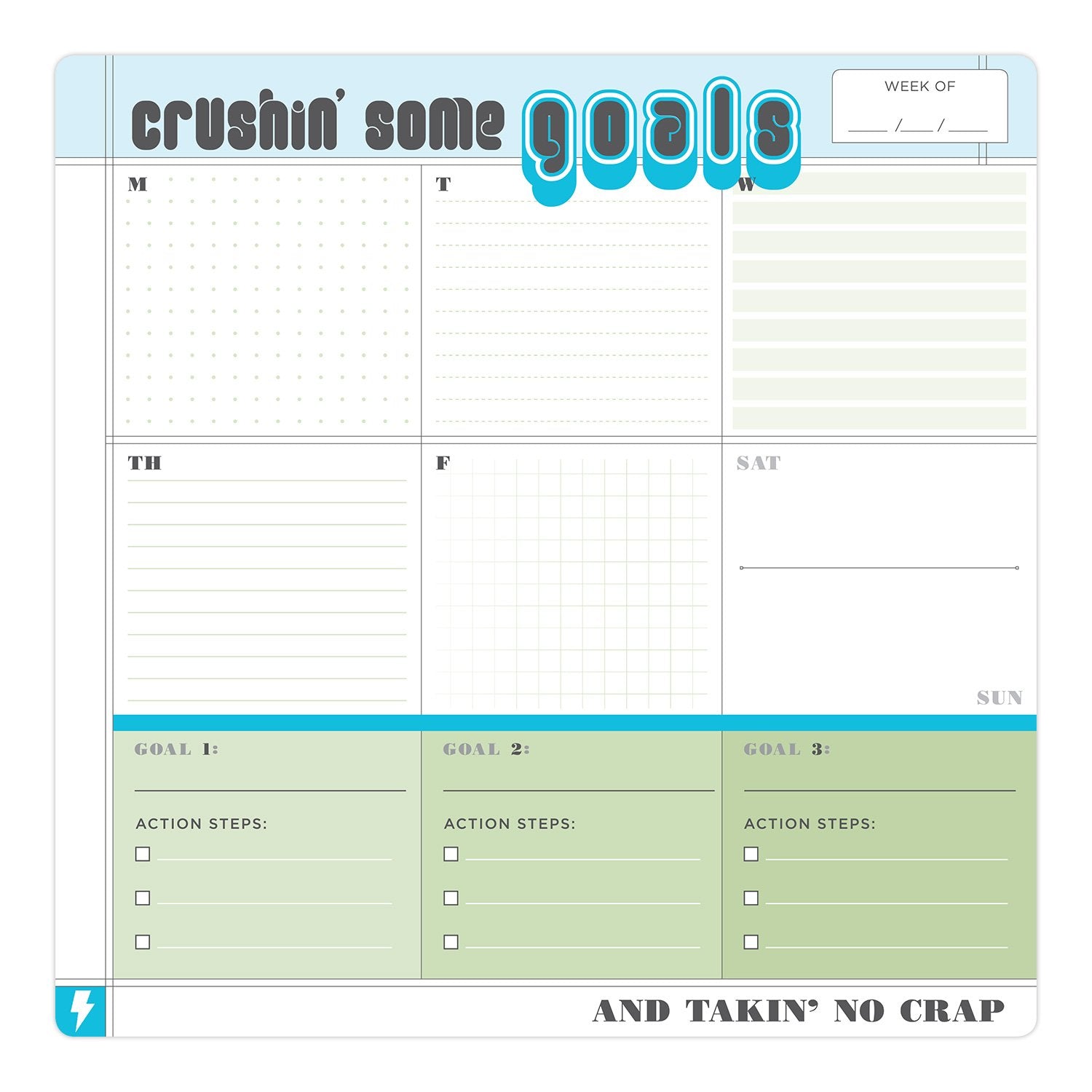Crushing Some Goals Sticky Paper Mousepad