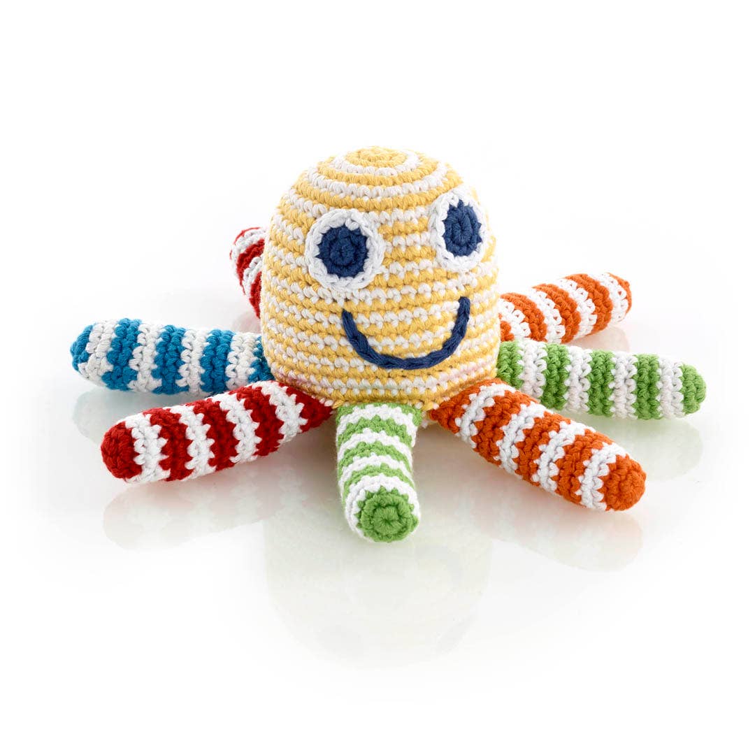 Plush Octopus Toy - Rainbow