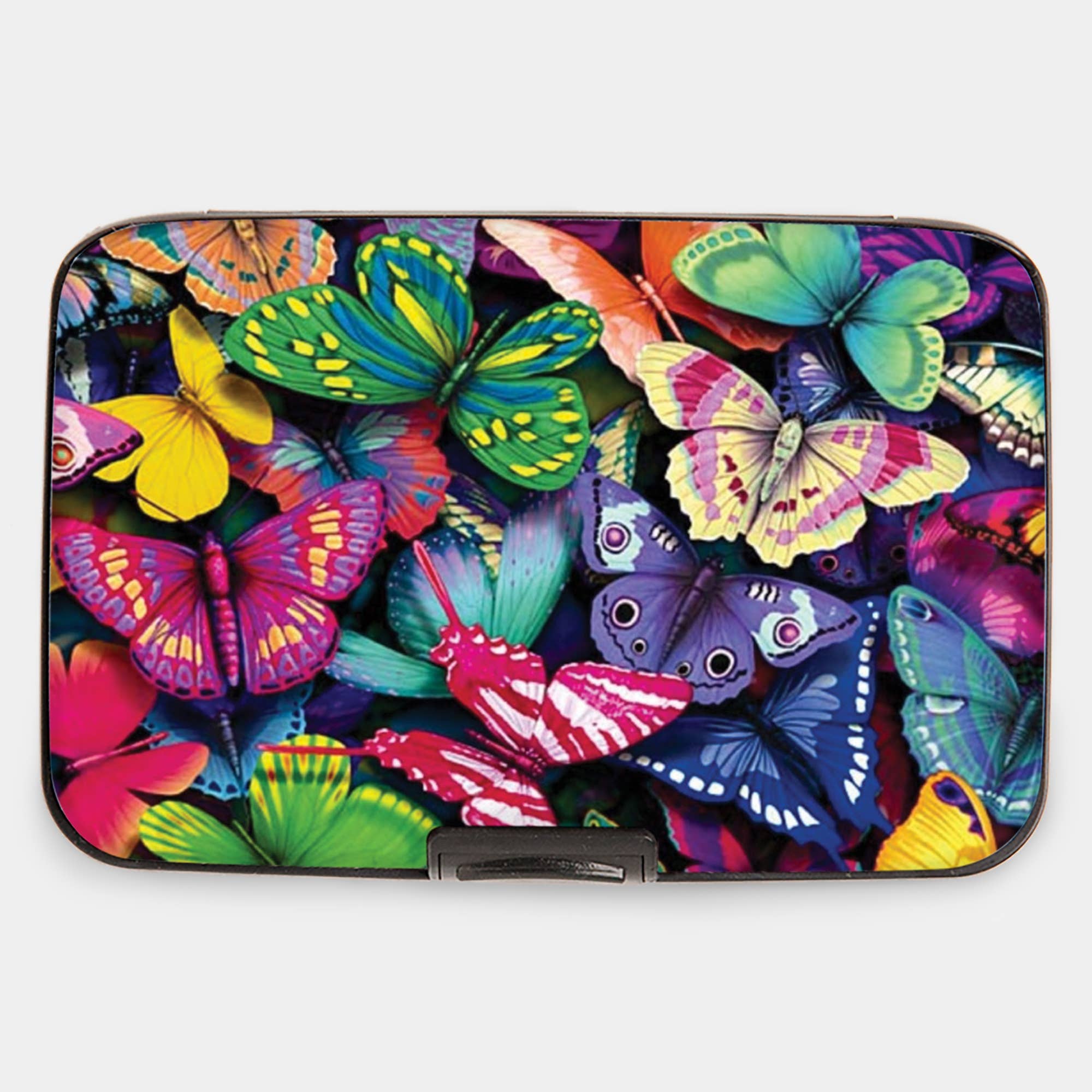 Painted Butterfly Collage Armored Wallet