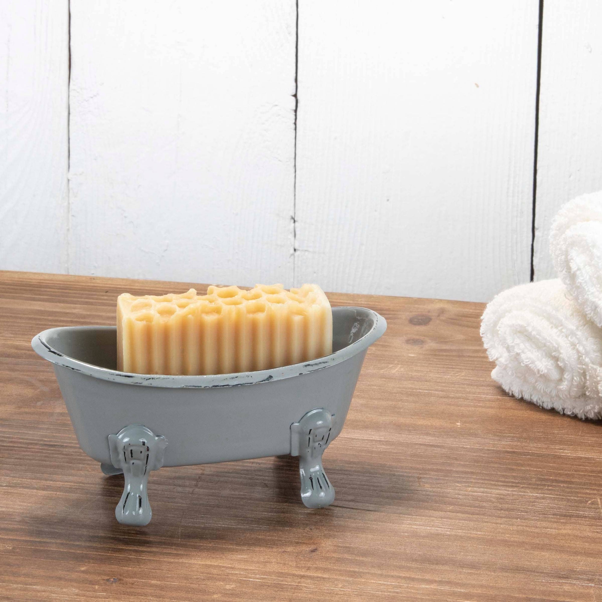 Mini Gray Bathtub Soap Dish