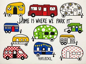 Home Is Where We Park It Swedish Cloth