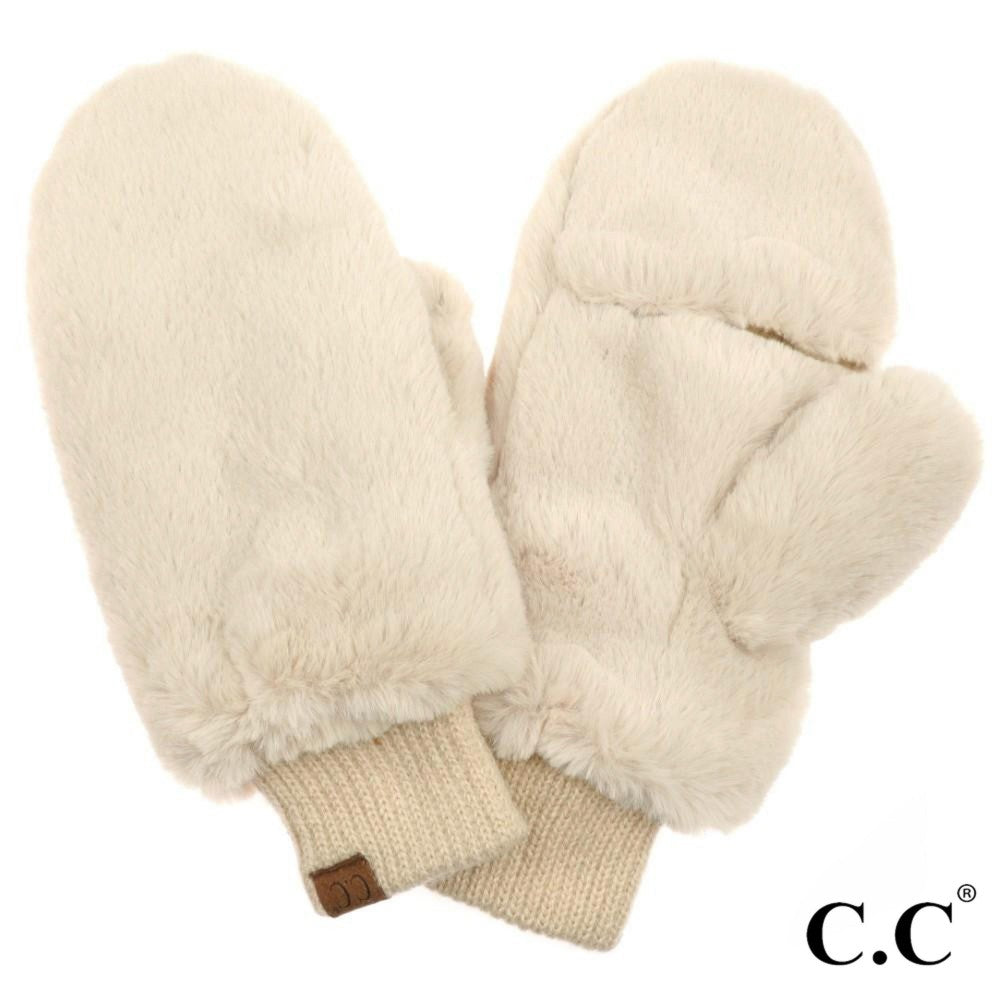 C.C Faux Fur Mitten Glove
