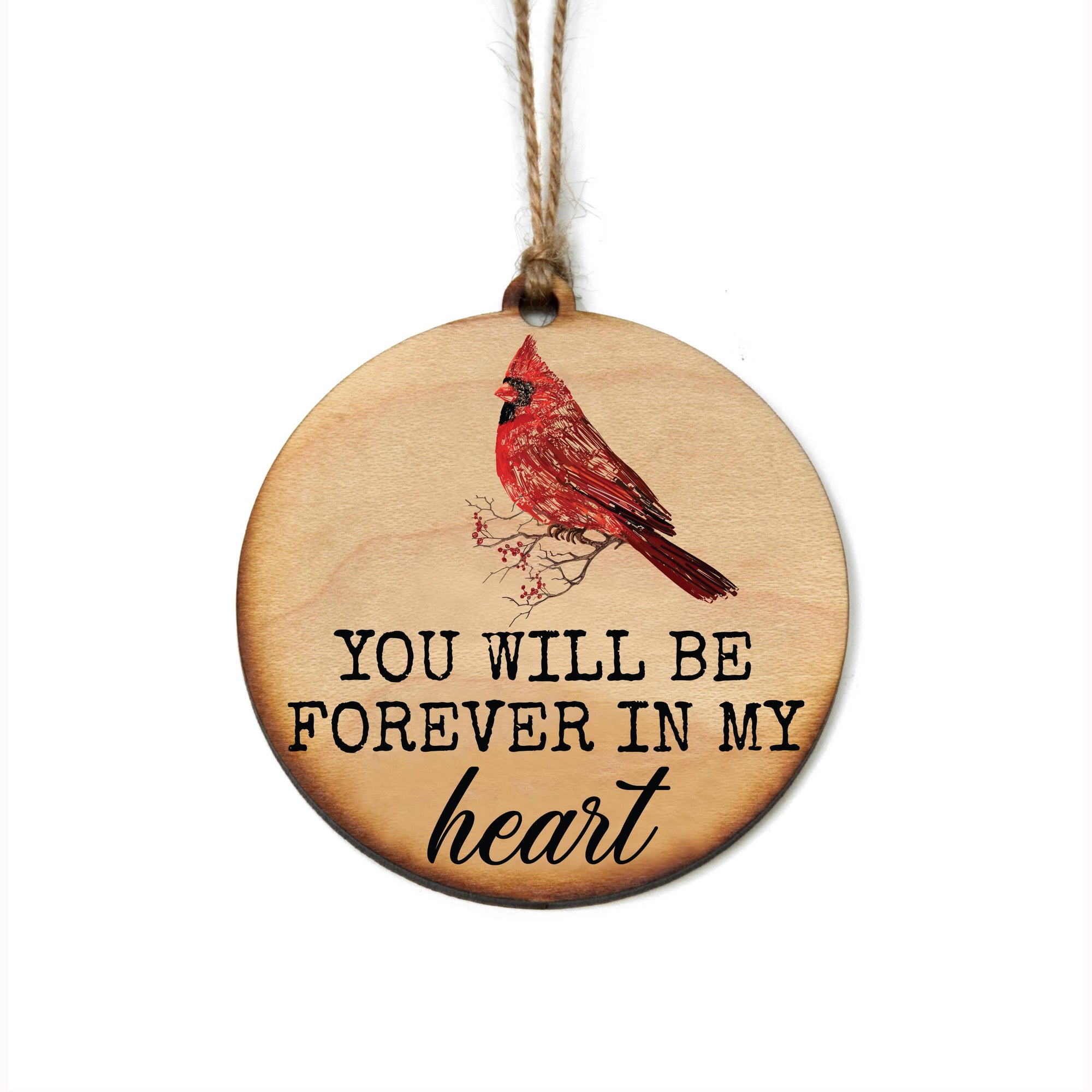 Cardinal Forever In My Heart Ornament