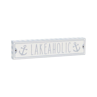 Lakeaholic Street Block Sign FINAL SALE