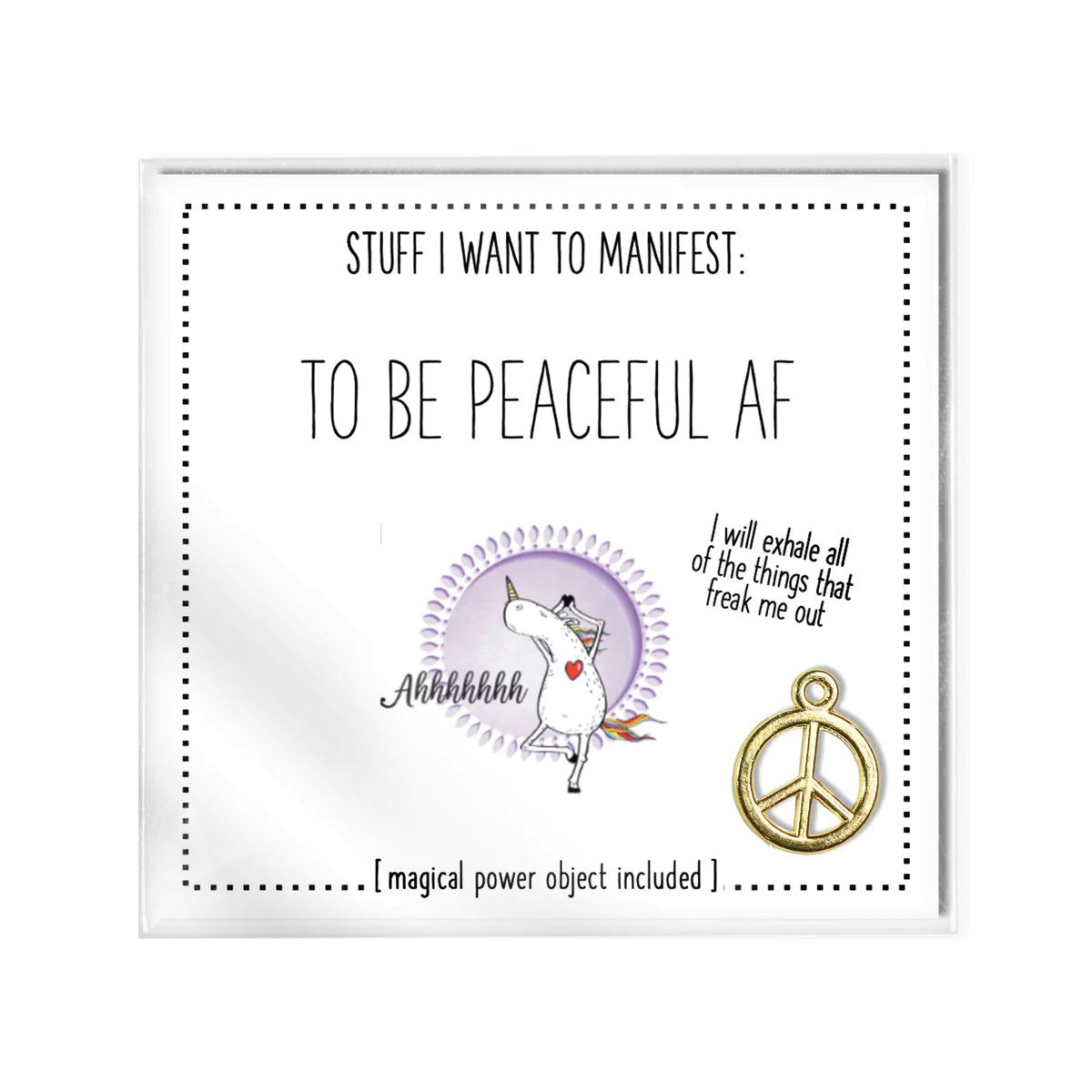 To Be Peaceful AF Manifest Card