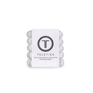 Teleties Tiny Hair Ties Coconut White