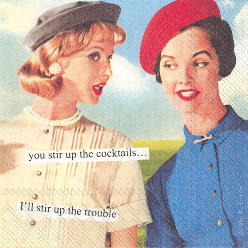Paper Cocktail Napkins Pack of 20 Anne Taintor Stir Up