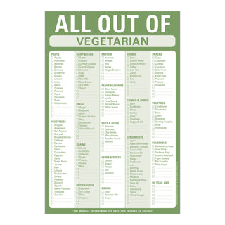 All Out Of Vegetarian Pad