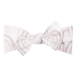 Bliss Copper Pearl Knit Headband Bow
