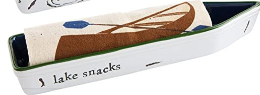 Lake Snacks Boat & Towel Set